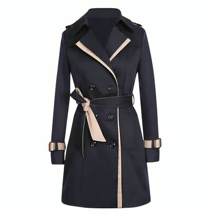 Trench-coat à double boutonnage pour femme
