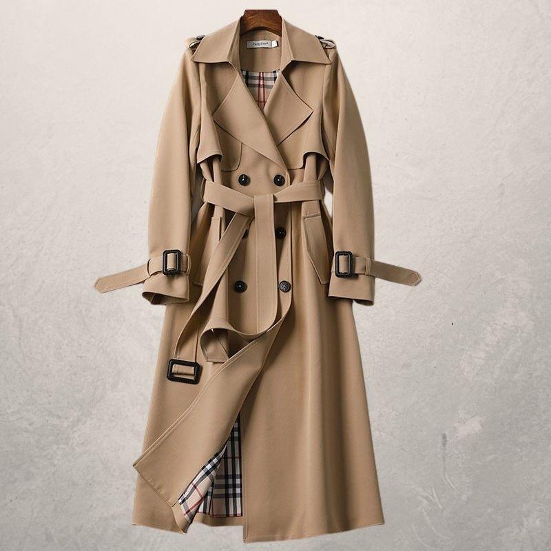Trench-coat femme à double boutonnage