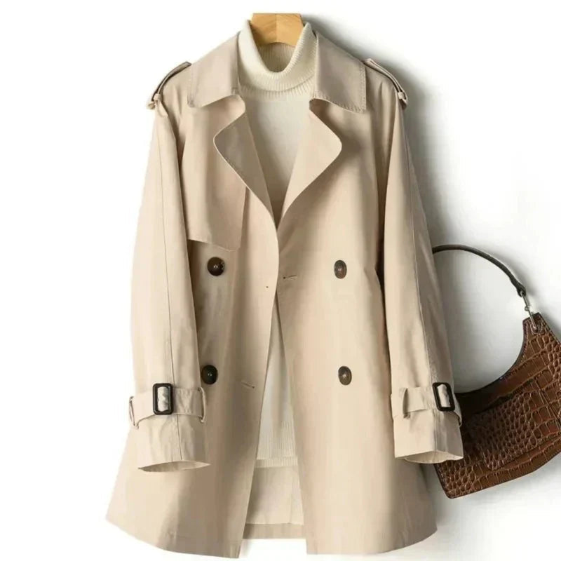 Trench-coat femme à double boutonnage