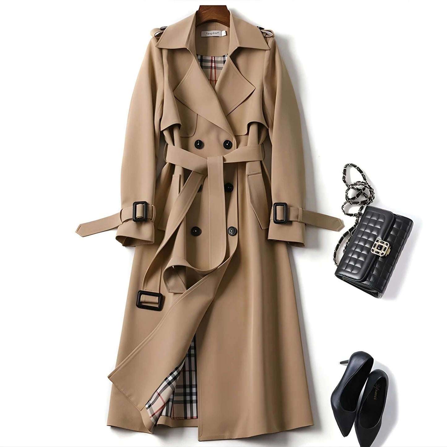 Trench-coat femme avec ceinture