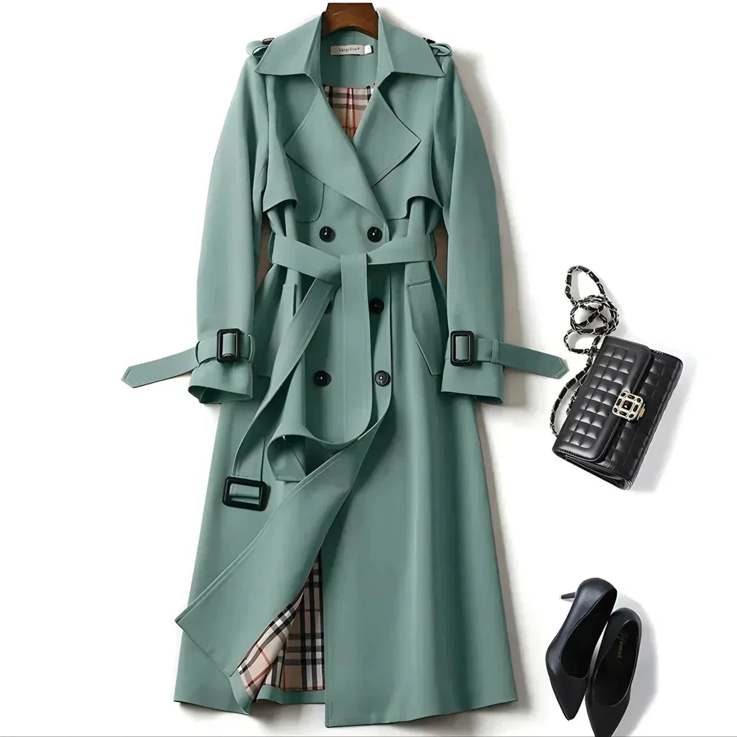Trench-coat femme avec ceinture