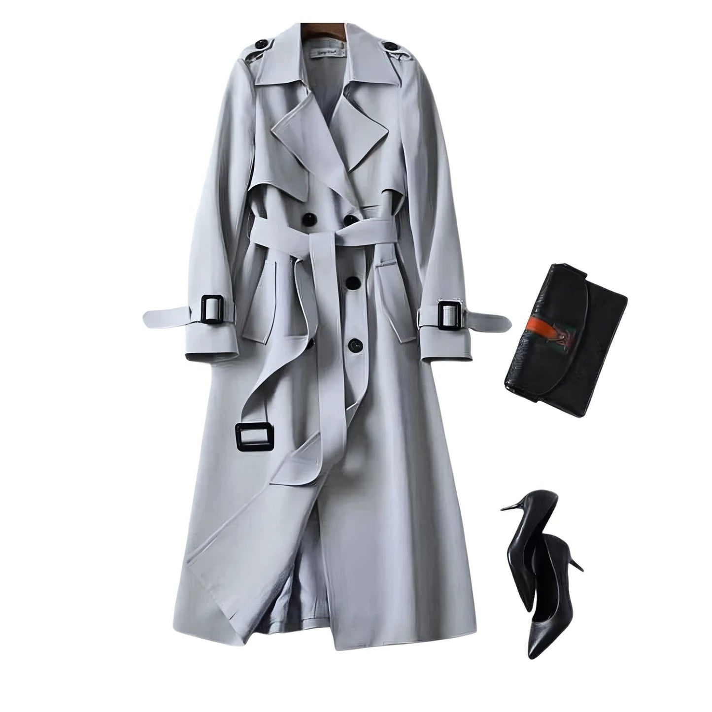 Trench-coat femme avec ceinture