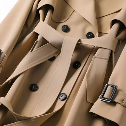 Trench-coat femme avec ceinture