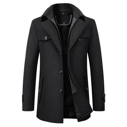 Trench-coat long élégant pour homme