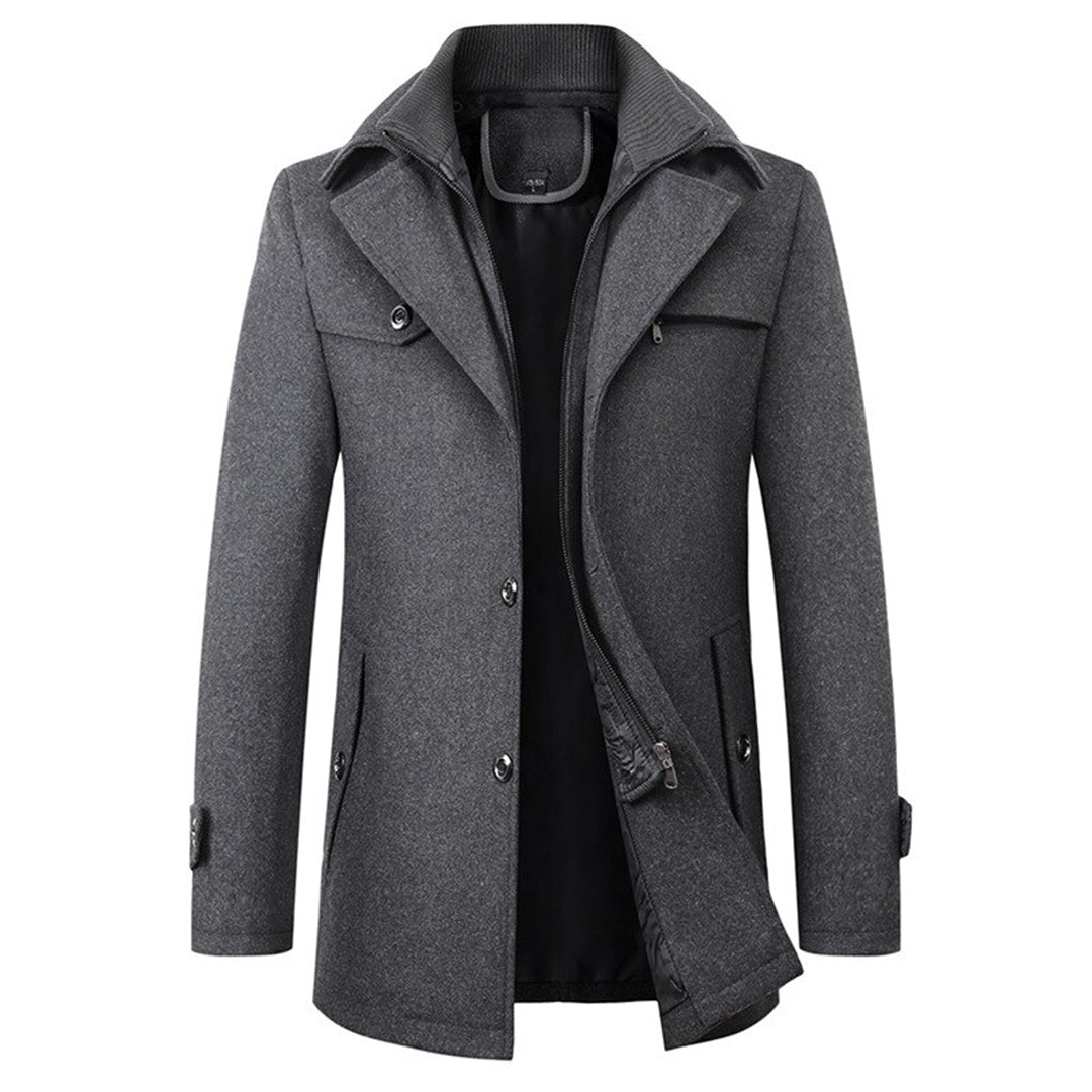 Trench-coat long élégant pour homme