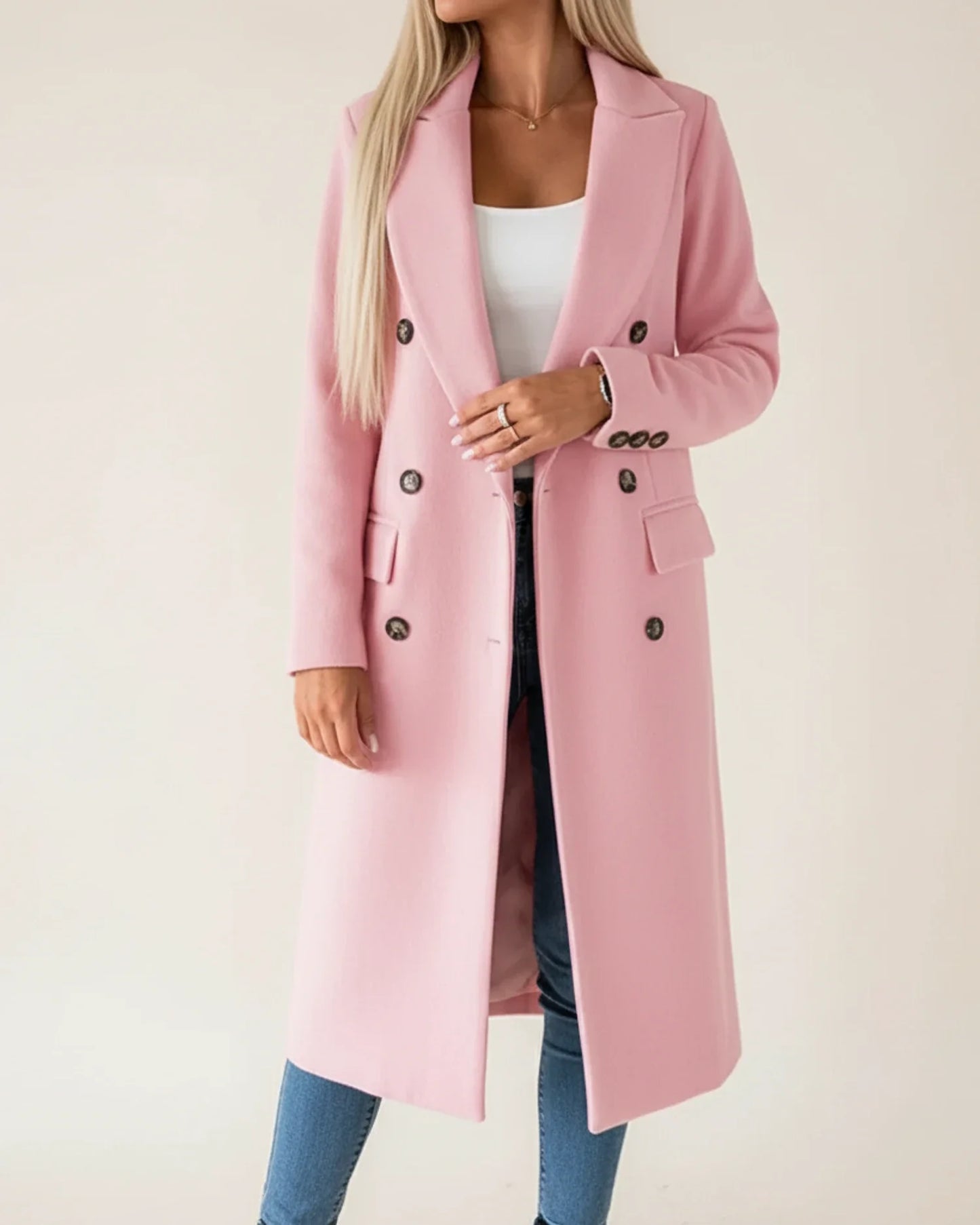 Trench long classique pour femme