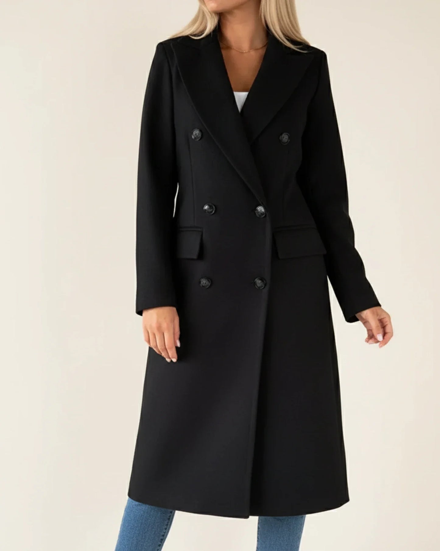 Trench long classique pour femme