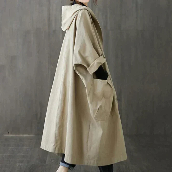 Trench oversize classique avec ceinture femme