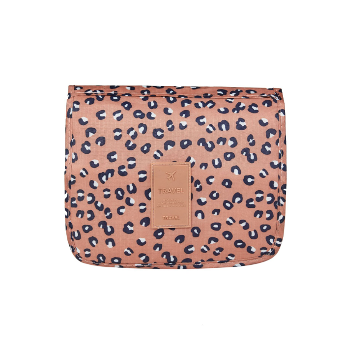 Trousse de toilette à suspendre: pliable, matelassée et imperméable