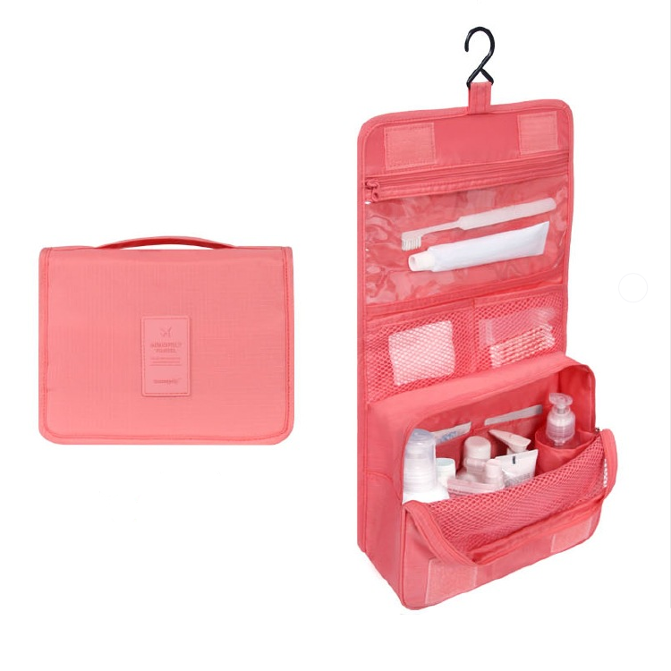 Trousse de toilette à suspendre: pliable, matelassée et imperméable