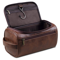 Trousse de toilette en cuir haut de gamme pour les voyageurs