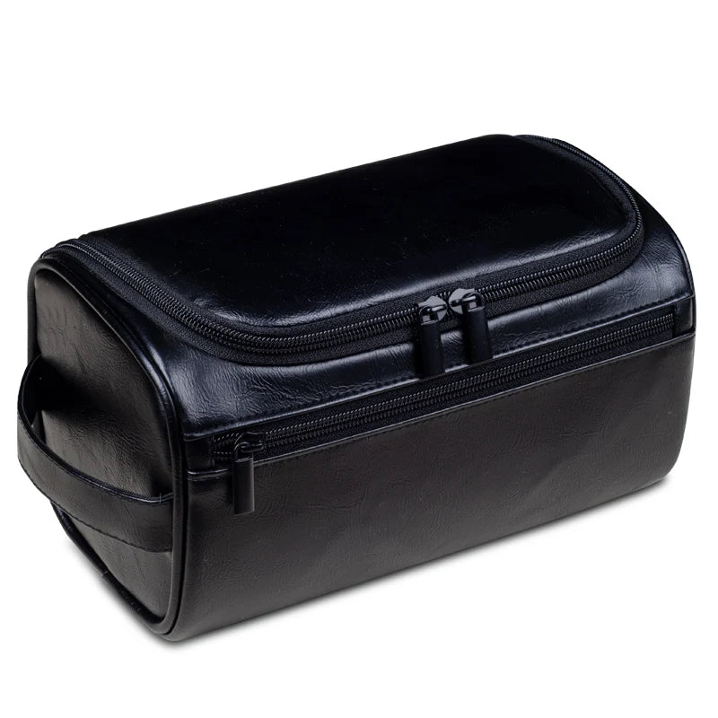 Trousse de toilette en cuir haut de gamme pour les voyageurs