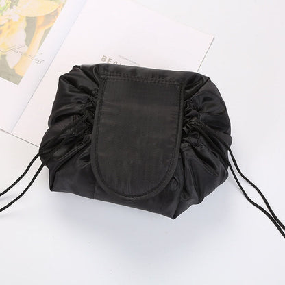 Trousse de toilette et maquillage unisexe à cordon de serrage transportable