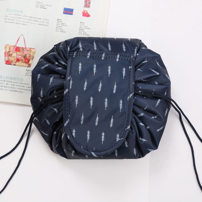Trousse de toilette et maquillage unisexe à cordon de serrage transportable