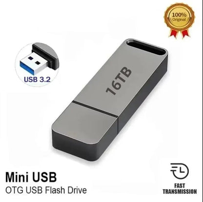 USB 3.2 haut débit, étanche, antichoc, Windows/Mac