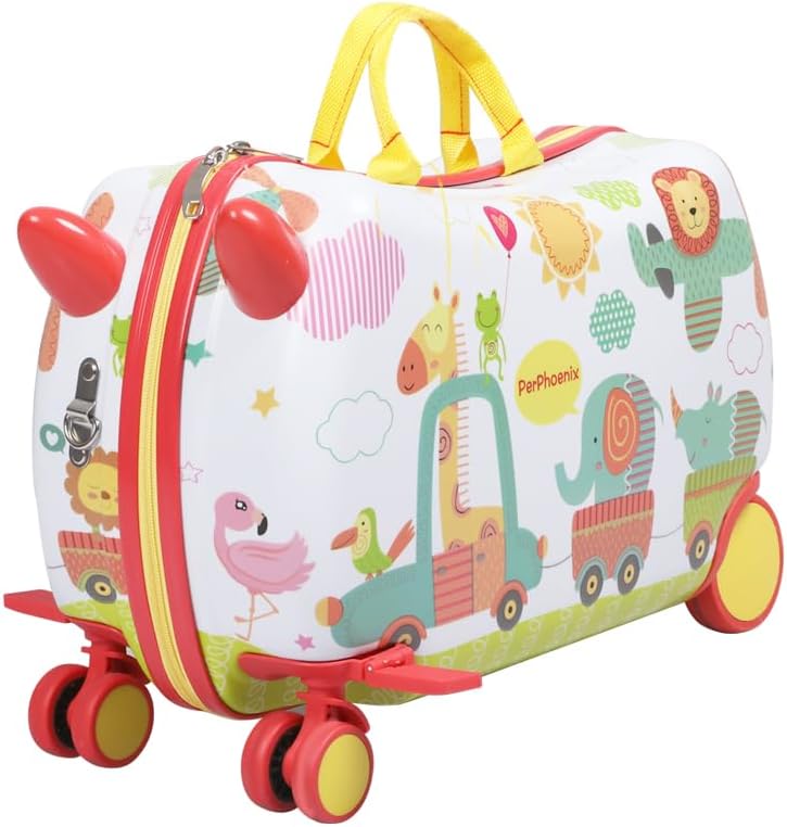 Valise porteur 2-en-1 pour enfants avec roues pivotantes à 360°