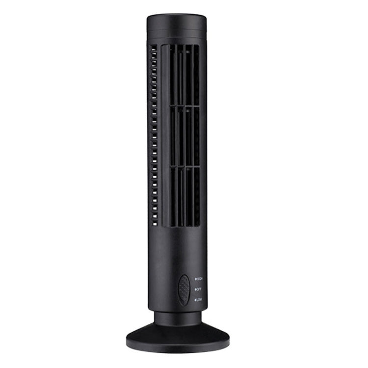 Ventilateur colonne électrique USB sans pales, type climatisation, noir