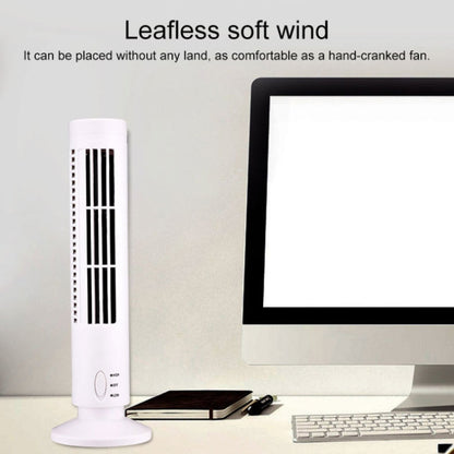 Ventilateur colonne électrique USB sans pales, type climatisation, noir