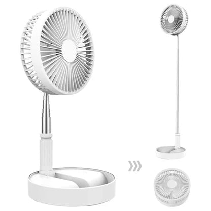 Ventilateur de bureau portable, rechargeable et pliable
