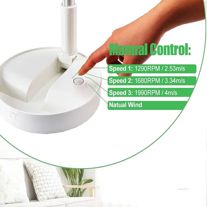 Ventilateur de bureau portable, rechargeable et pliable