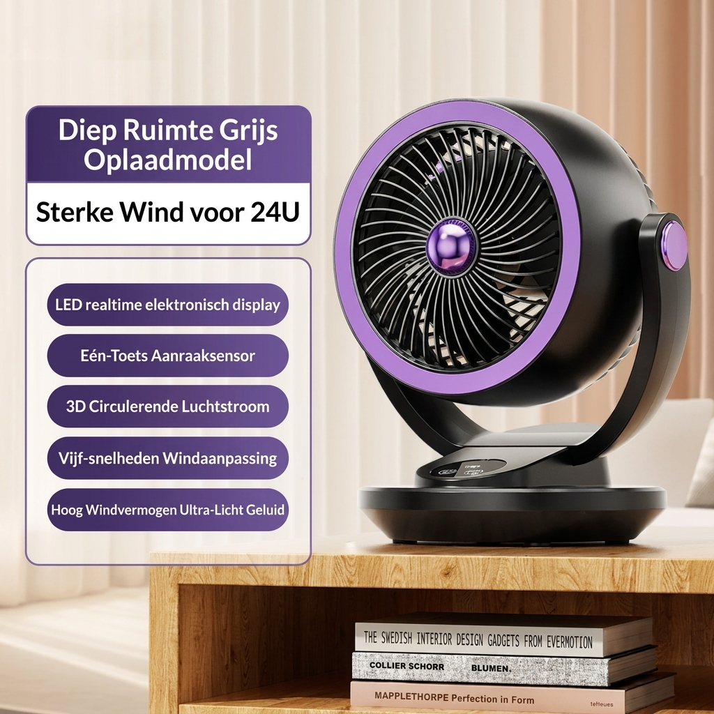 Ventilateur de circulation d’air haute puissance et silencieux