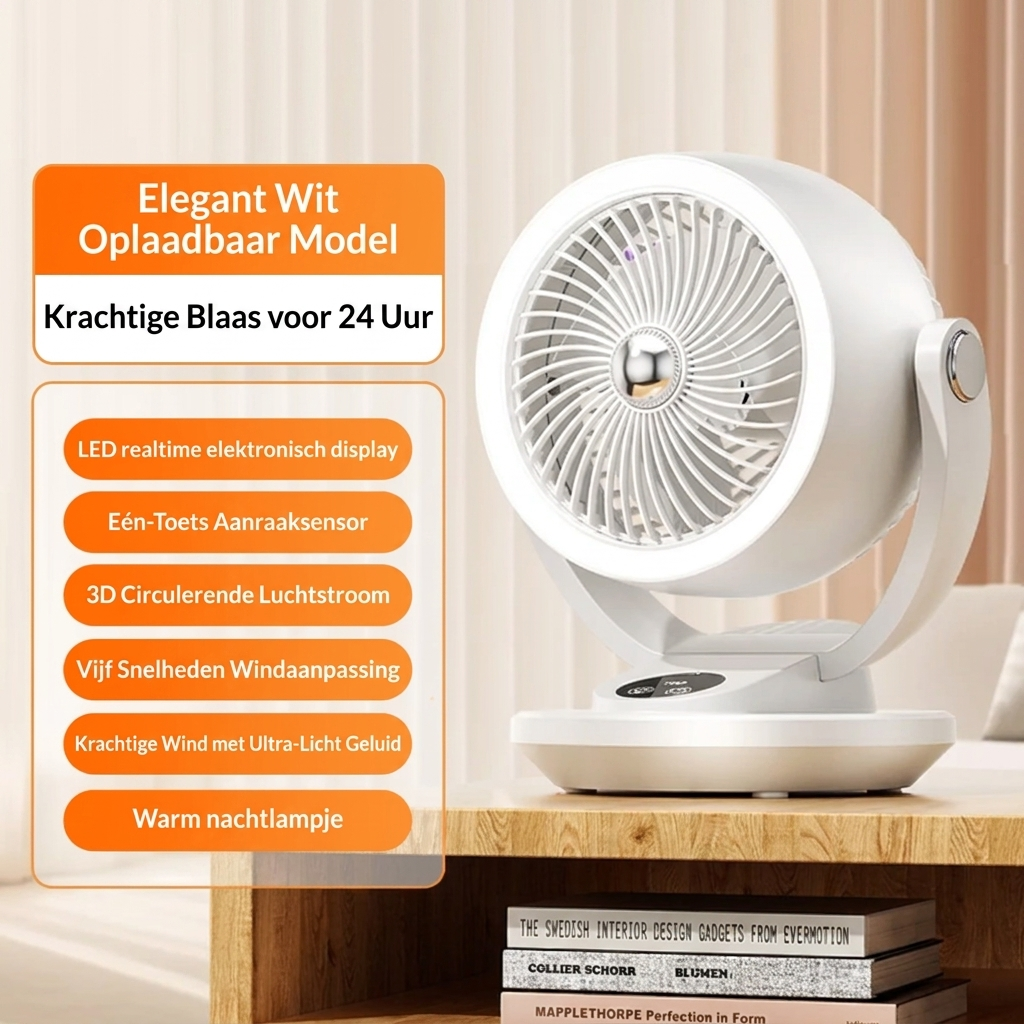 Ventilateur de circulation d’air haute puissance et silencieux