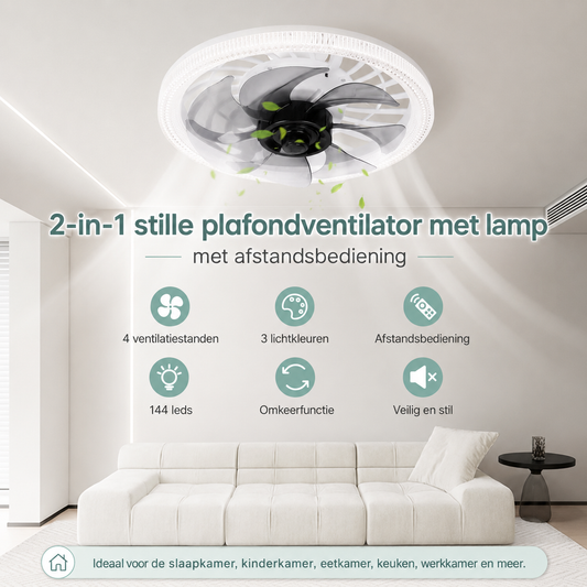 Ventilateur de luxe avec lampe