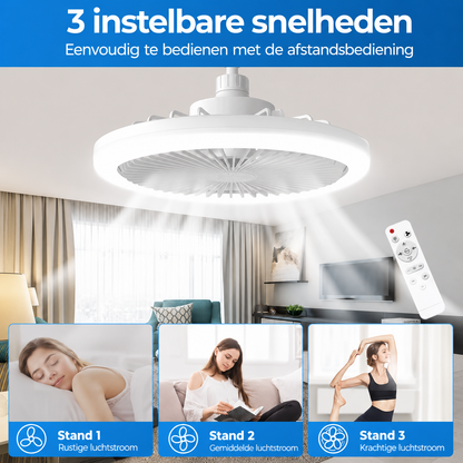 Ventilateur de luxe avec lampe