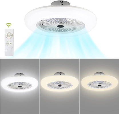 Ventilateur de plafond 80 W avec éclairage et télécommande