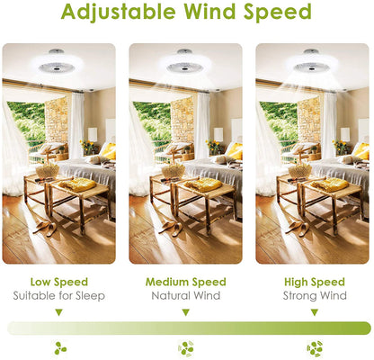 Ventilateur de plafond 80 W avec éclairage et télécommande