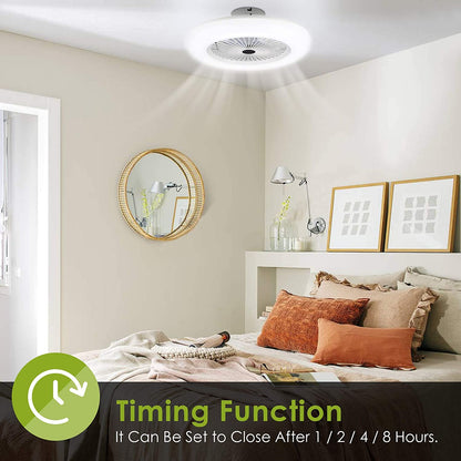 Ventilateur de plafond 80 W avec éclairage et télécommande