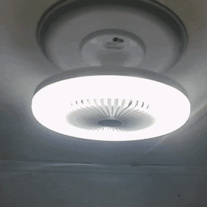 Ventilateur de plafond avec éclairage LED et télécommande