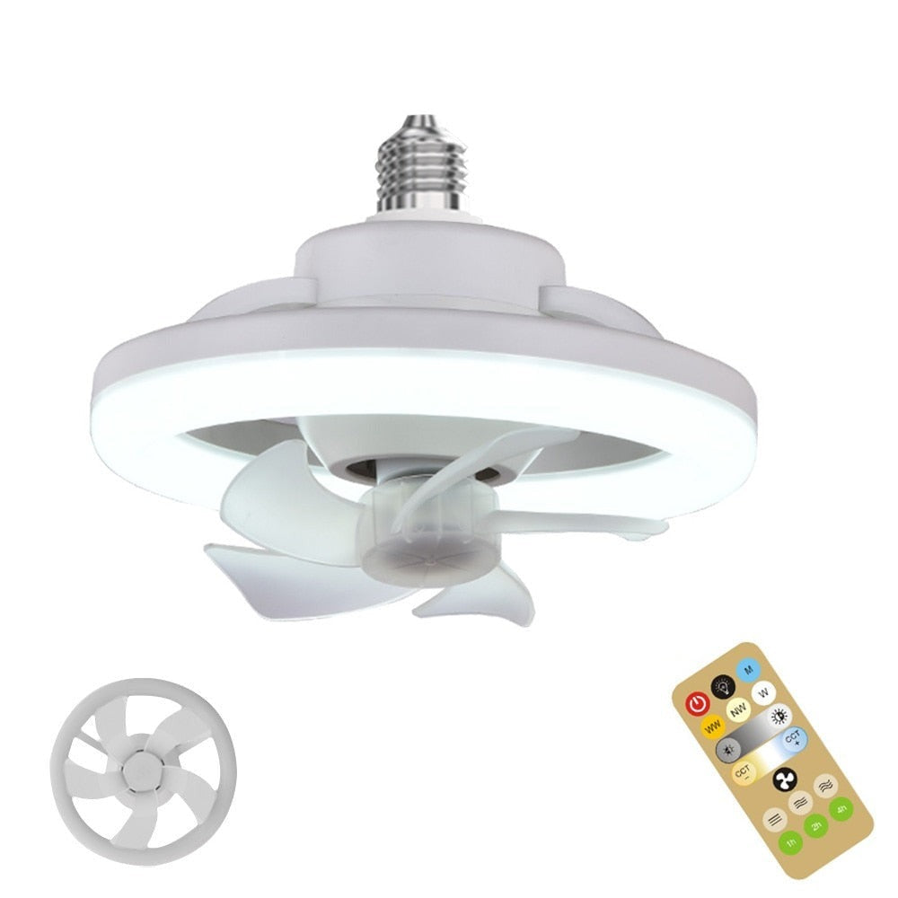 Ventilateur de plafond avec lumière réglable