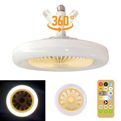 Ventilateur de plafond avec lumière réglable
