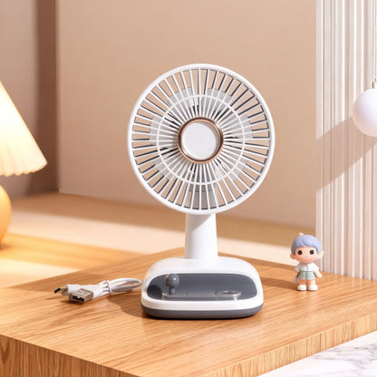 Ventilateur de table à angle d’inclinaison réglable, moderne et élégant