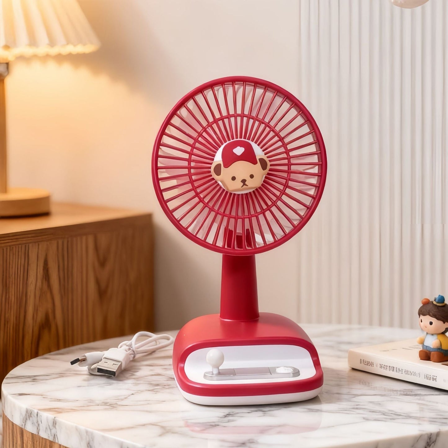 Ventilateur de table à angle d’inclinaison réglable, moderne et élégant
