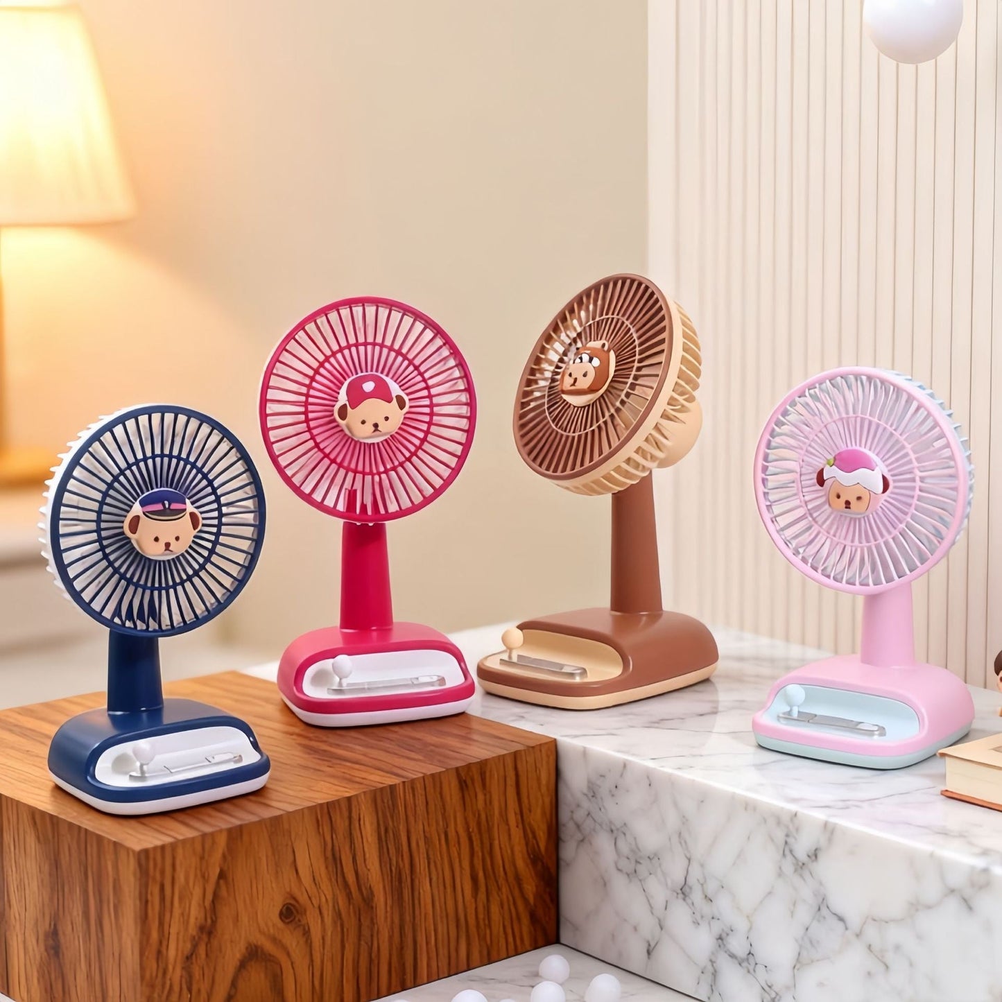 Ventilateur de table à angle d’inclinaison réglable, moderne et élégant