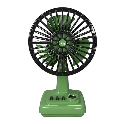 Ventilateur de table portatif unisexe au design rétro