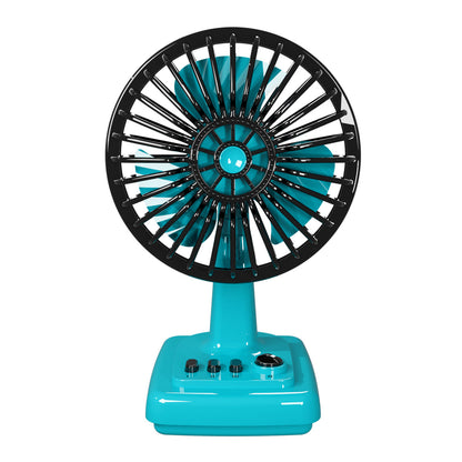 Ventilateur de table portatif unisexe au design rétro