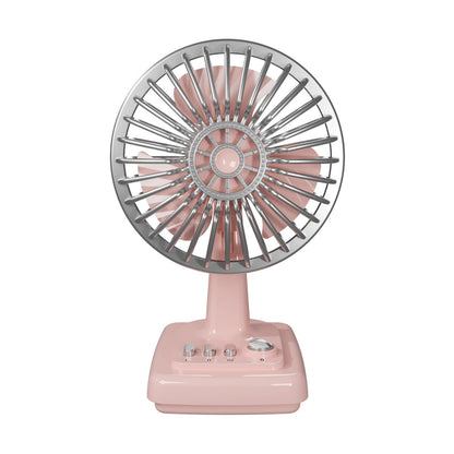 Ventilateur de table portatif unisexe au design rétro