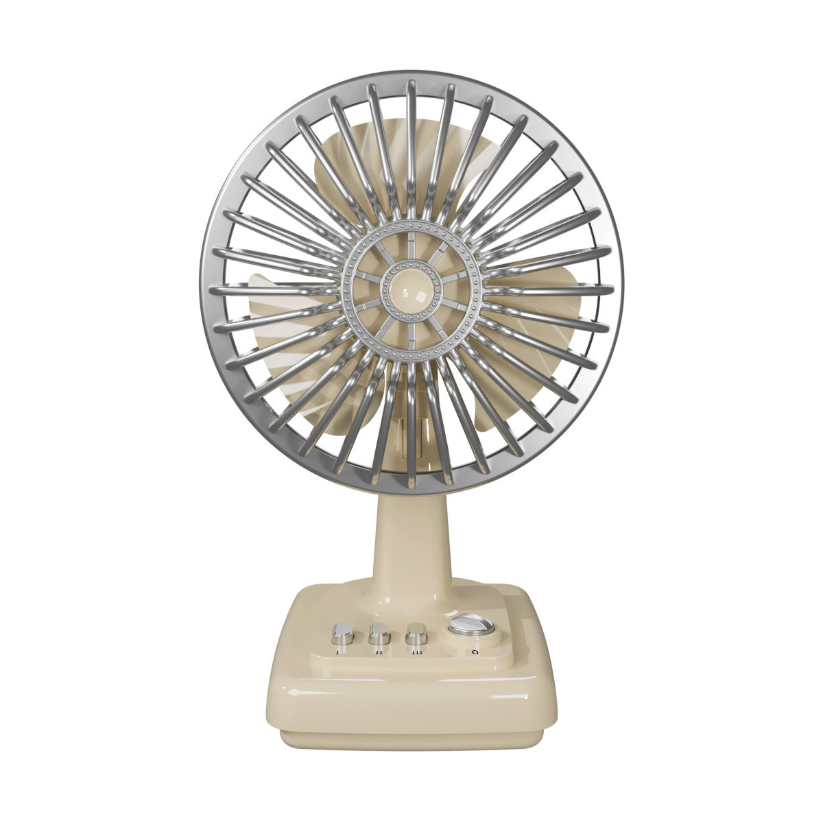 Ventilateur de table portatif unisexe au design rétro