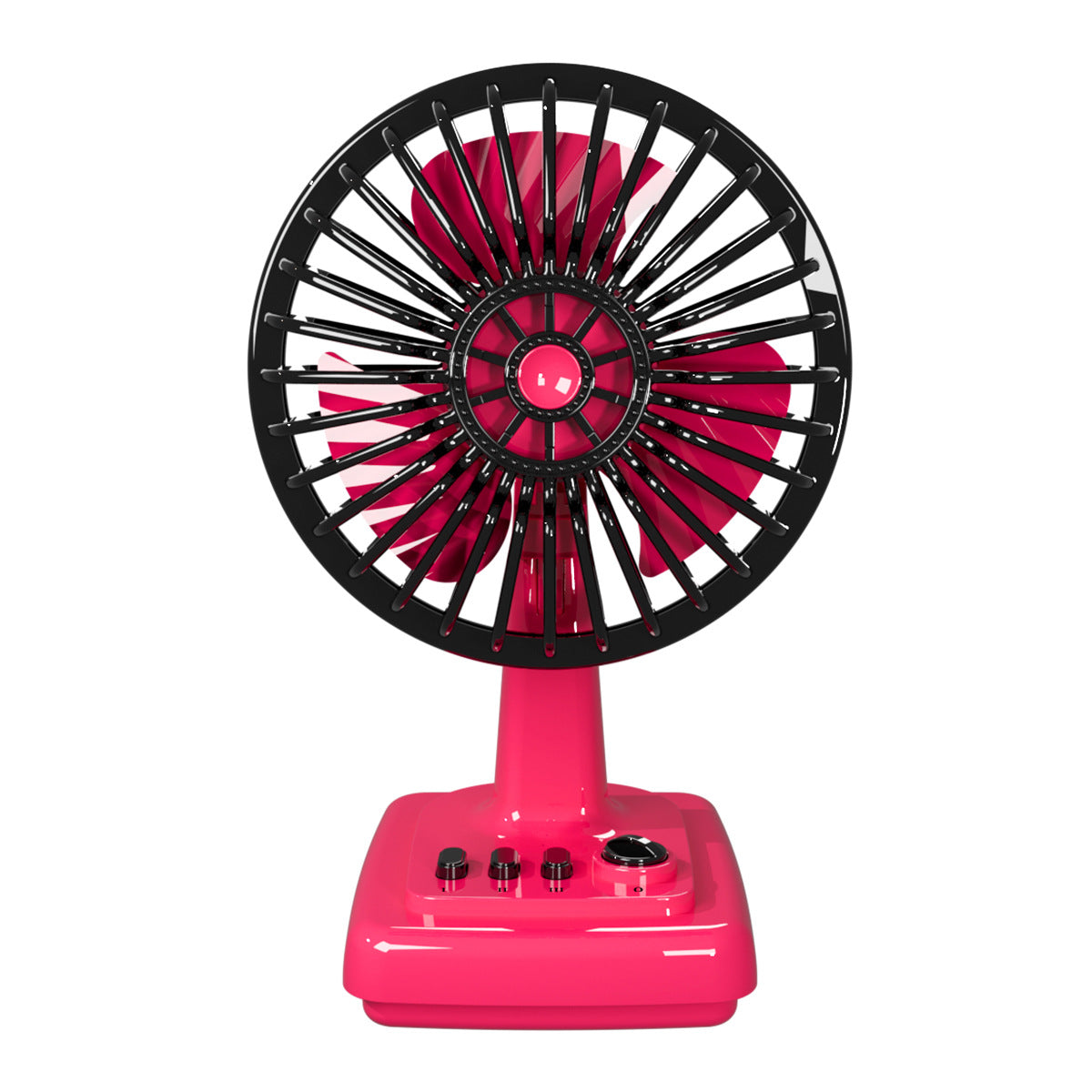 Ventilateur de table portatif unisexe au design rétro