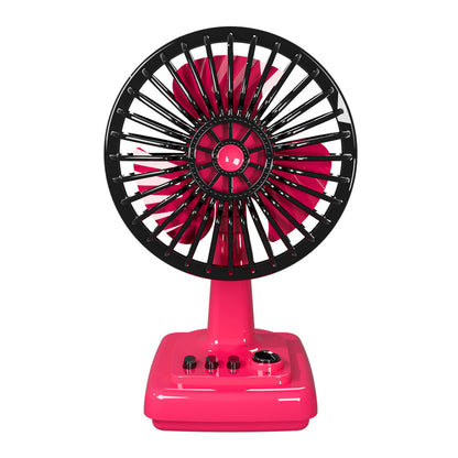 Ventilateur de table portatif unisexe au design rétro