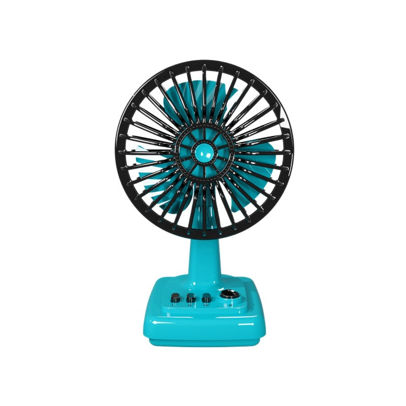 Ventilateur de table portatif unisexe au design rétro