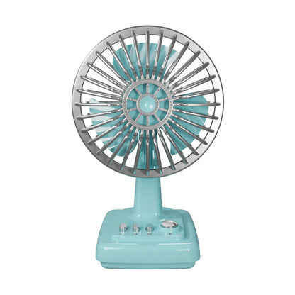 Ventilateur de table portatif unisexe au design rétro