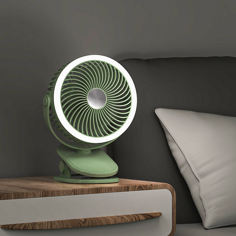 Ventilateur de table pour femme avec éclairage LED intégré
