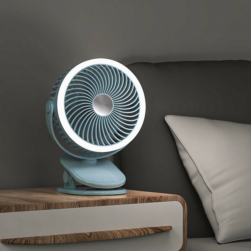 Ventilateur de table pour femme avec éclairage LED intégré