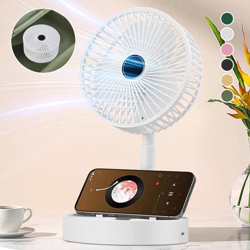 Ventilateur de table télescopique, design, portable, à fonctionnement silencieux