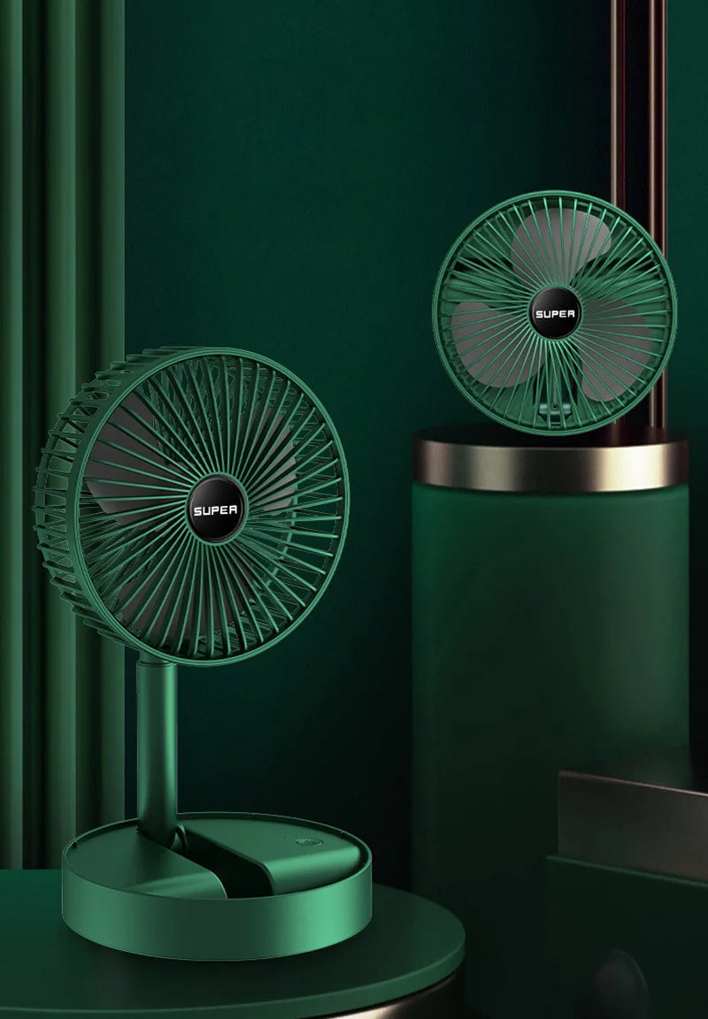 Ventilateur de table USB pliable avec flux d’air puissant