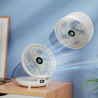 Ventilateur mural portable | multifonction, batterie USB et ultra-silencieux pour la maison, le bureau et l'extérieur